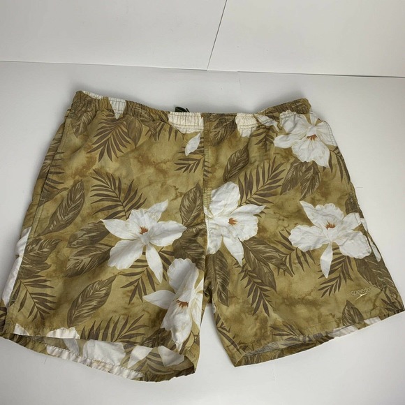 Speedo Swim Trunks Hawaiian lined - Picture 1 of 9